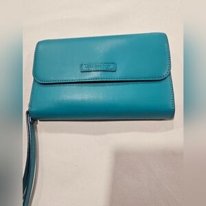 Vera Bradley Teal Wristlet Wallet